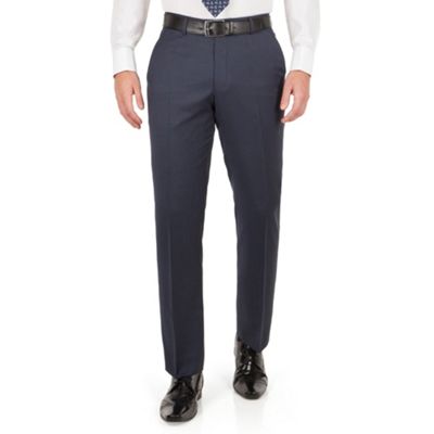 J by Jasper Conran J by Jasper Conran Blue check plain front tailored fit business suit trouser